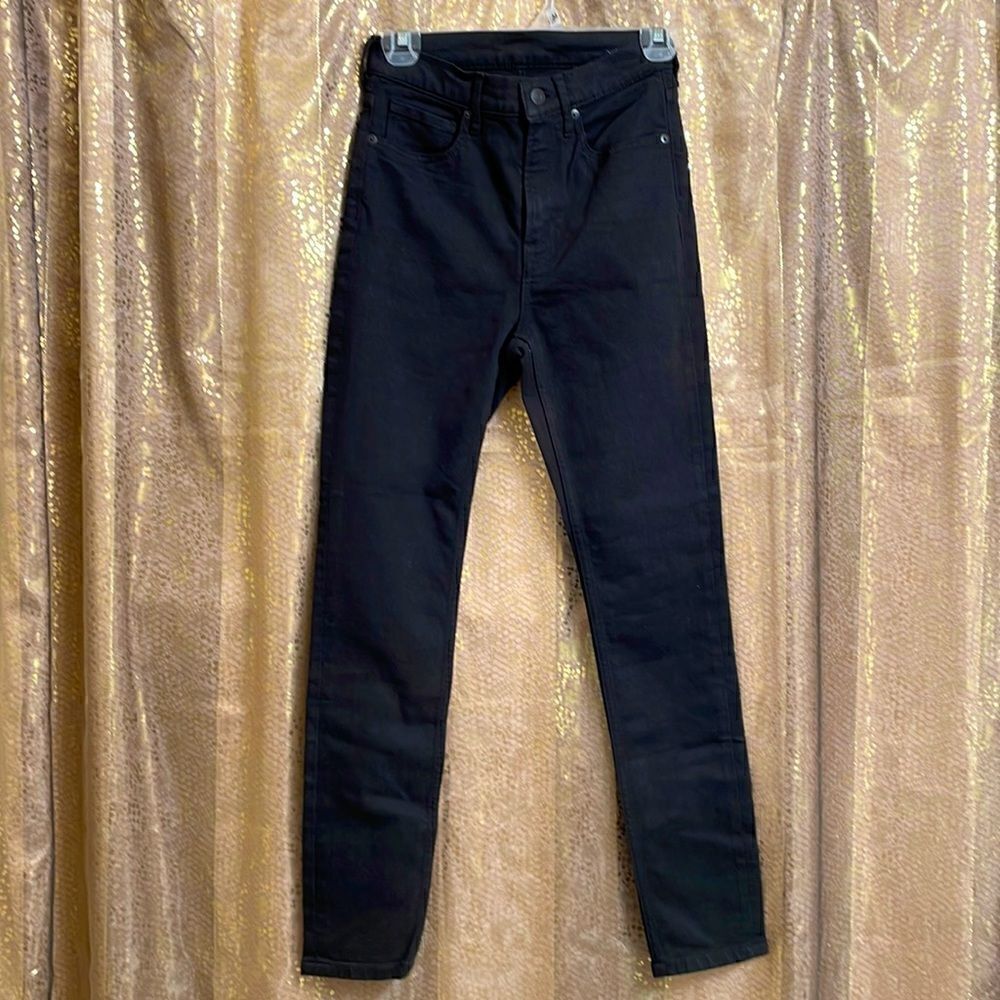 Everlane dark black skinny jeans, size 28 NWOT